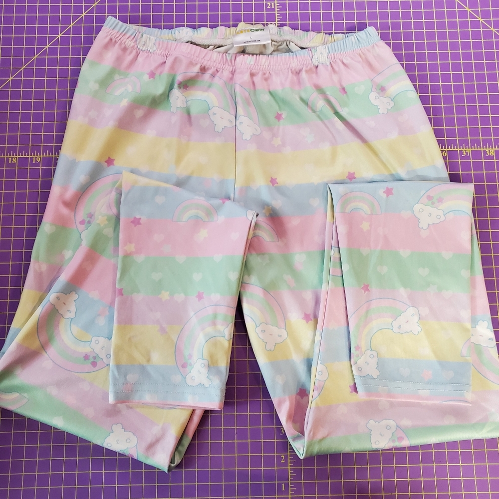 Pastel rainbow leggings